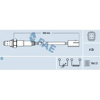 Sonde lambda FAE 77177