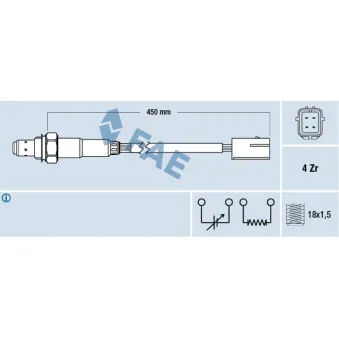 Sonde lambda FAE 77178
