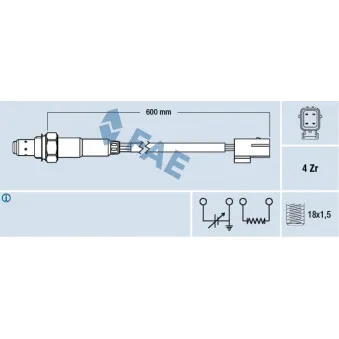 Sonde lambda FAE 77179