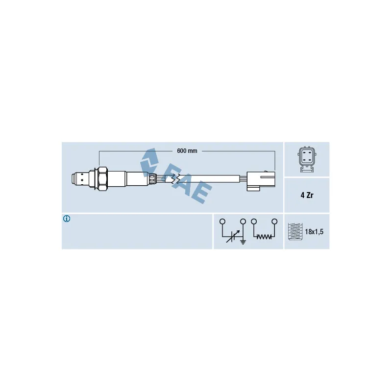 Sonde lambda FAE 77179