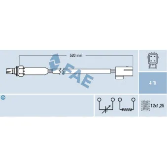 Sonde lambda FAE 77180
