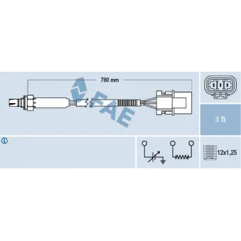 Sonde lambda FAE 77181