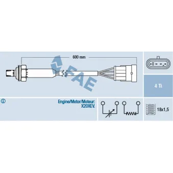 Sonde lambda FAE 77183