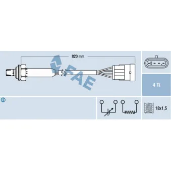 Sonde lambda FAE 77184