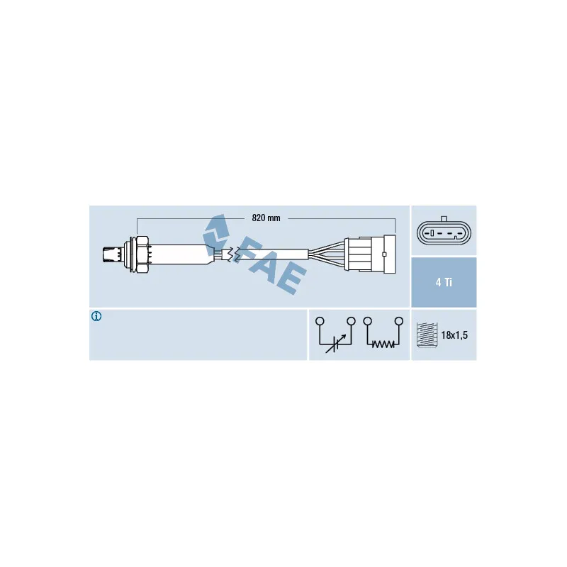 Sonde lambda FAE 77184
