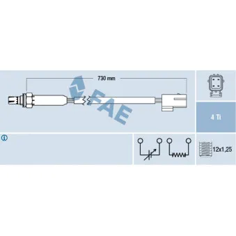 Sonde lambda FAE 77185