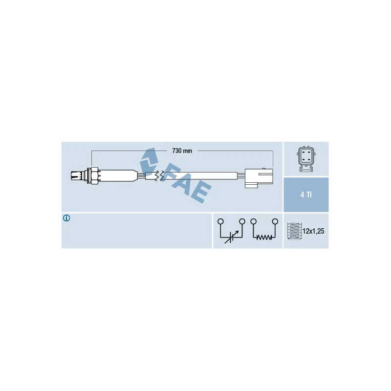 Sonde lambda FAE 77185