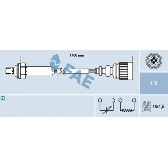 Sonde lambda FAE 77186