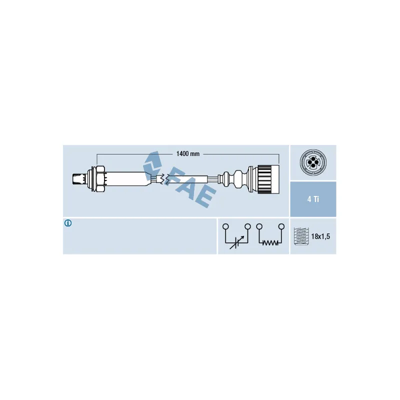 Sonde lambda FAE 77186