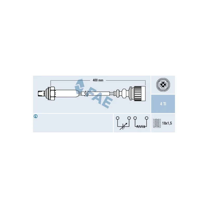 Sonde lambda FAE 77187