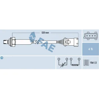 Sonde lambda FAE 77188