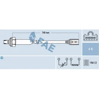 Sonde lambda FAE 77189