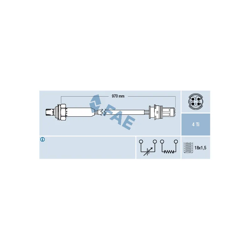 Sonde lambda FAE 77190