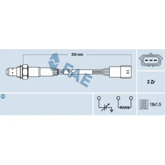 Sonde lambda FAE 77191