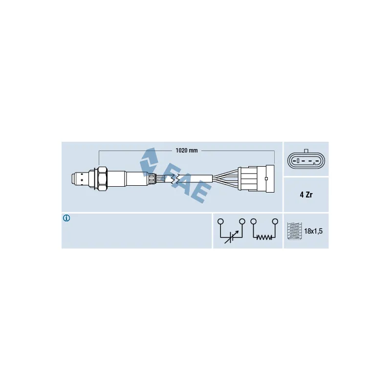 Sonde lambda FAE 77192