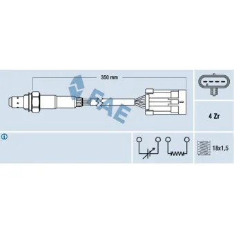 Sonde lambda FAE 77195