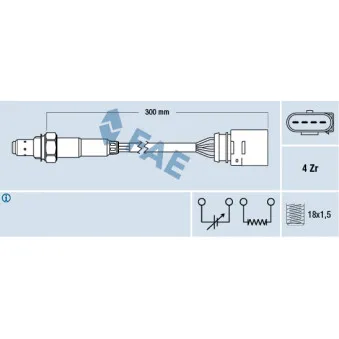 Sonde lambda FAE 77197