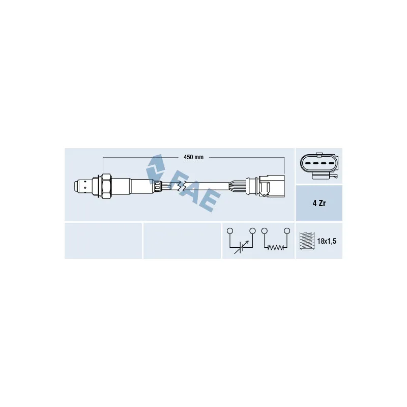 Sonde lambda FAE 77198