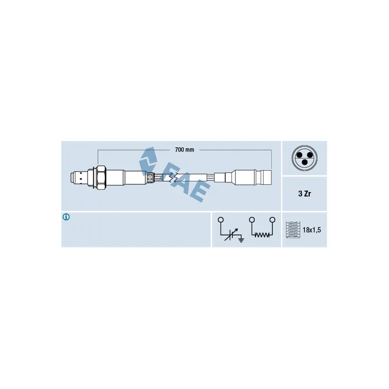 Sonde lambda FAE 77199