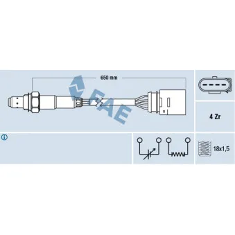 Sonde lambda FAE 77200