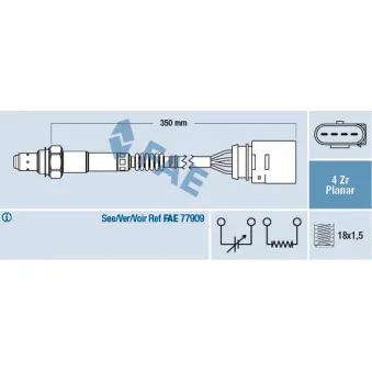 Sonde lambda FAE 77201