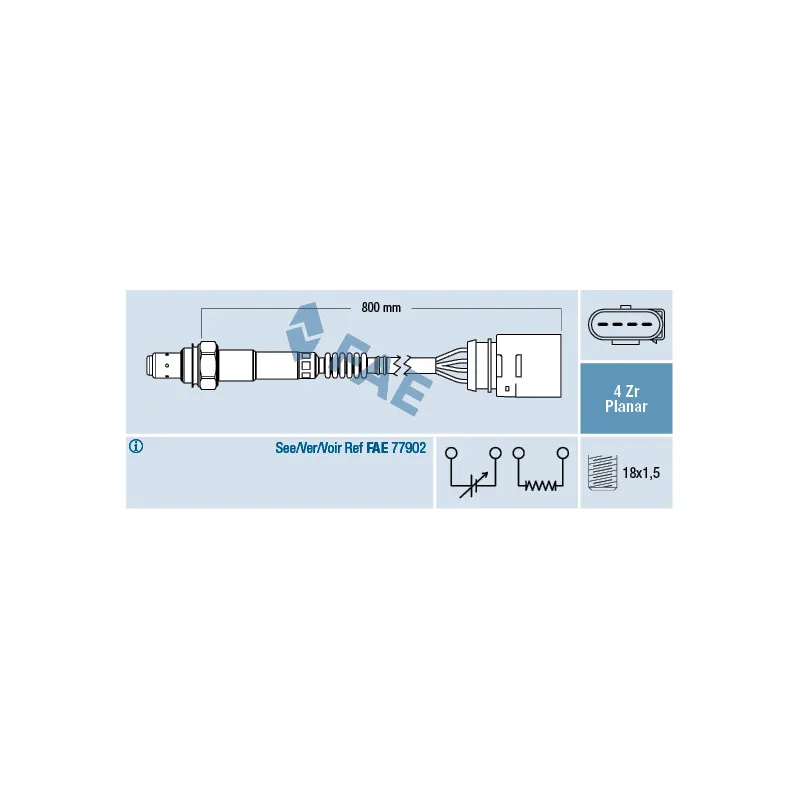 Sonde lambda FAE 77203