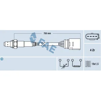 Sonde lambda FAE 77205