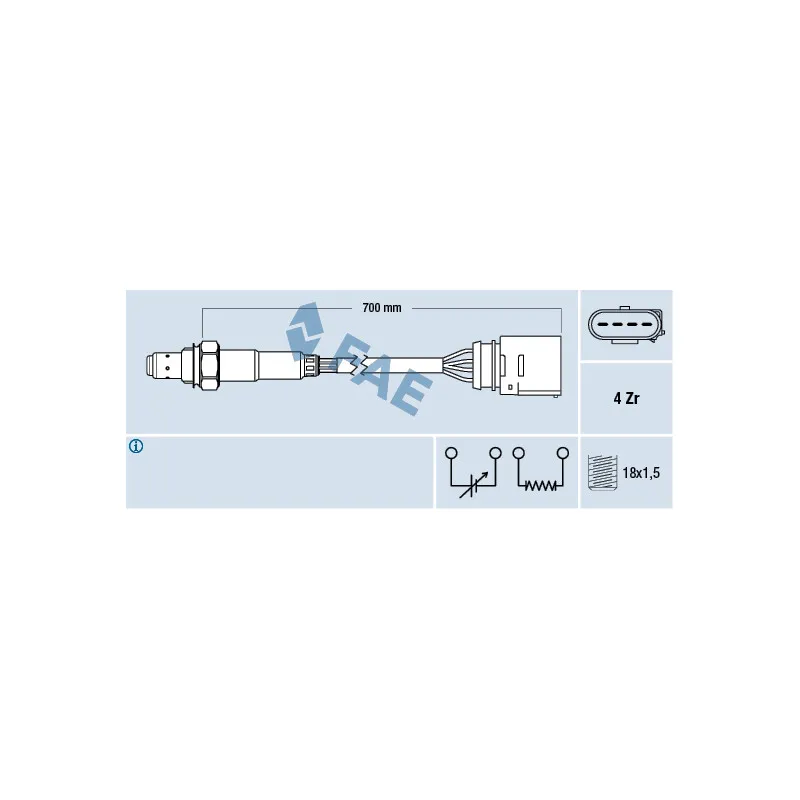 Sonde lambda FAE 77205
