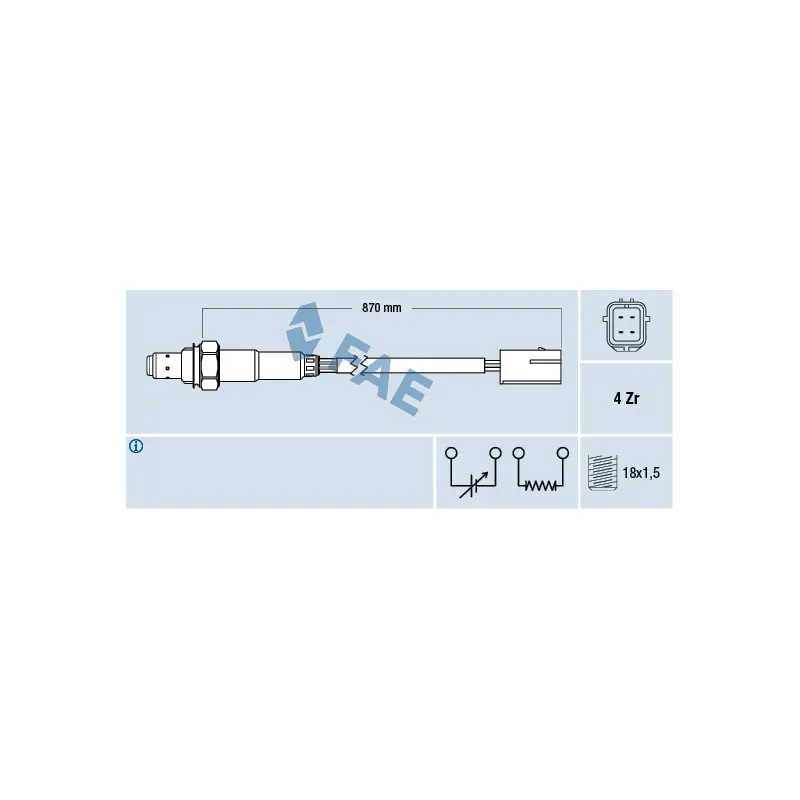 Sonde lambda FAE 77214