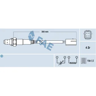 Sonde lambda FAE 77215