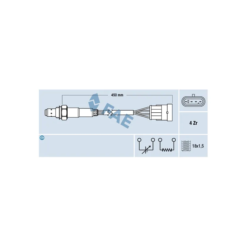 Sonde lambda FAE 77218