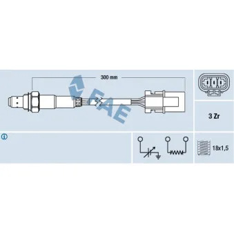 Sonde lambda FAE 77228