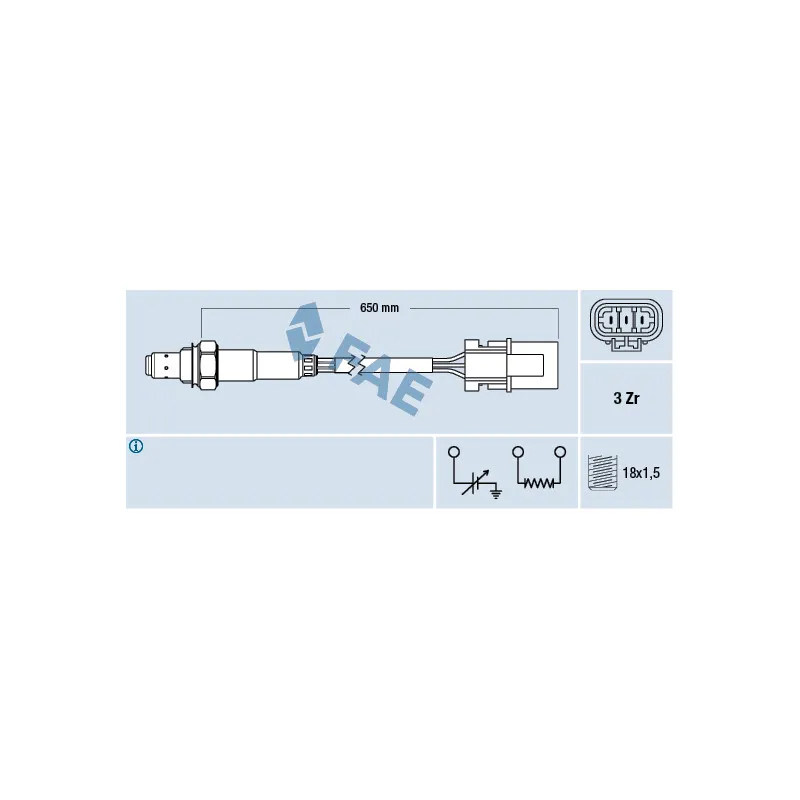 Sonde lambda FAE 77229