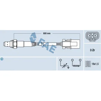 Sonde lambda FAE 77230