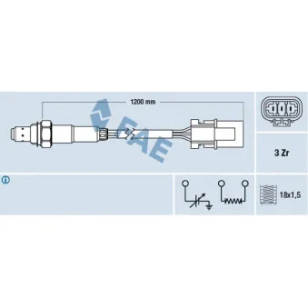 Sonde lambda FAE 77231
