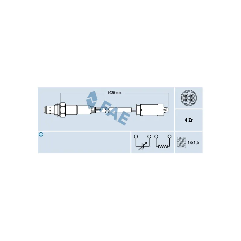 Sonde lambda FAE 77238