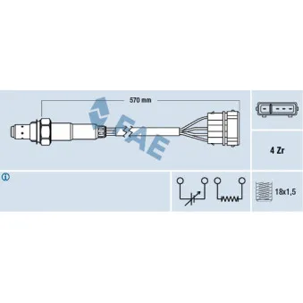 Sonde lambda FAE 77239