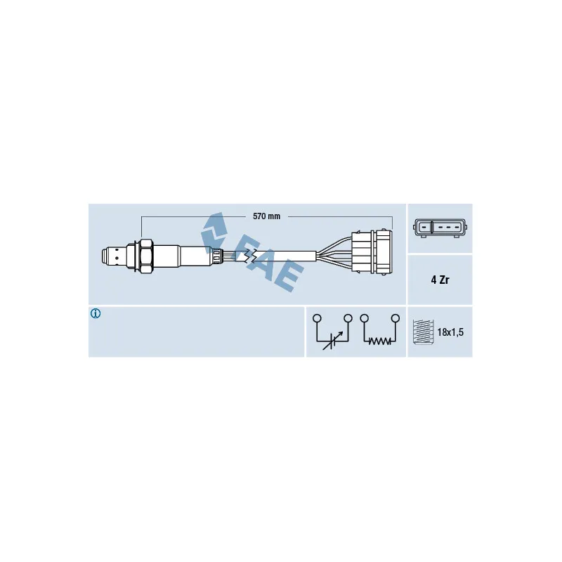 Sonde lambda FAE 77239