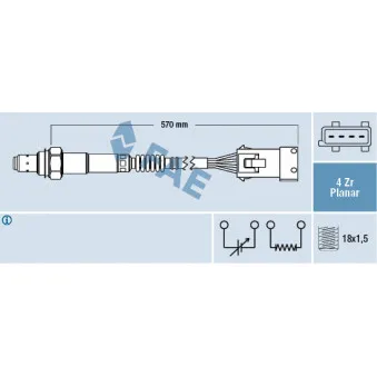 Sonde lambda FAE 77240