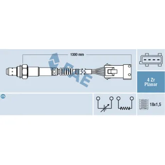 Sonde lambda FAE 77241