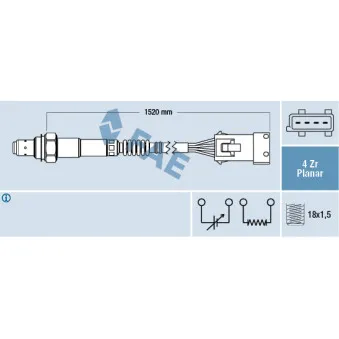 Sonde lambda FAE 77242