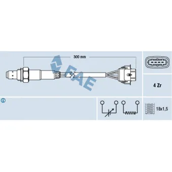 Sonde lambda FAE 77246