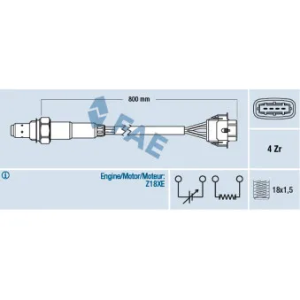Sonde lambda FAE 77247