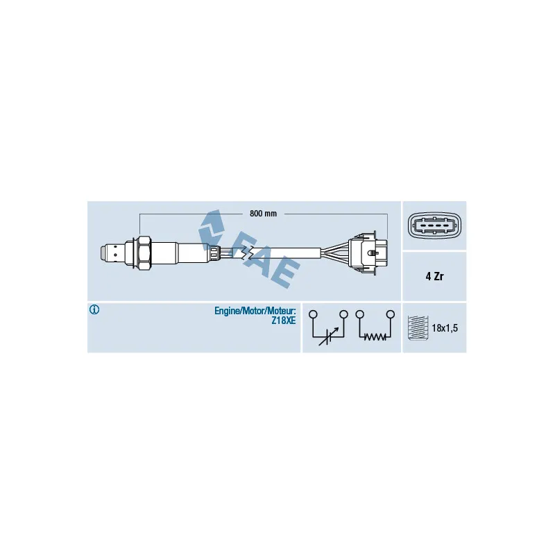 Sonde lambda FAE 77247