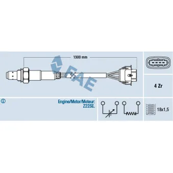 Sonde lambda FAE 77248