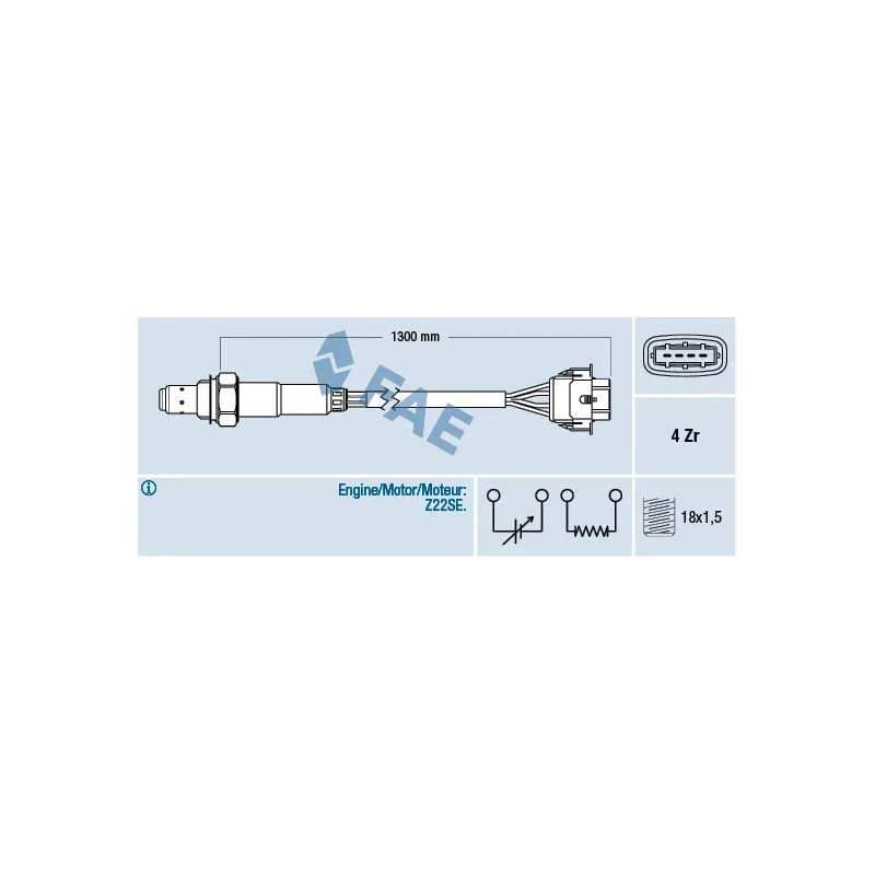 Sonde lambda FAE 77248