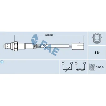 Sonde lambda FAE 77255