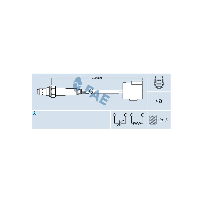 Sonde lambda FAE 77261