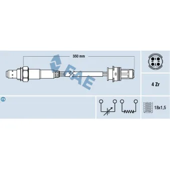 Sonde lambda FAE 77272