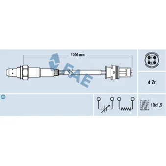 Sonde lambda FAE 77276